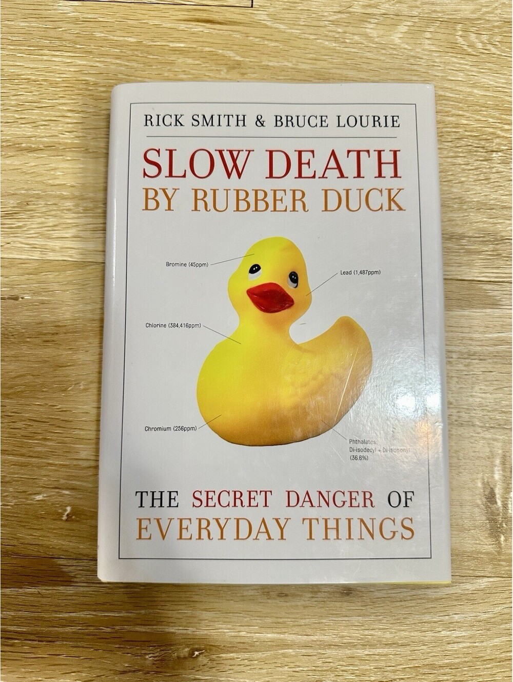 Rick Smith & Bruce Lourie Hardcover Book Slow Death By Rubber Duck Dust Jacket